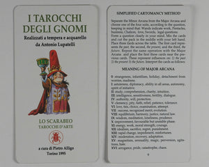 Tarots of the Gnomes. I Tarocchi degli Gnomi. Antonio Lupatelli. Lo Scarabeo. Torino. Italy. 1995.