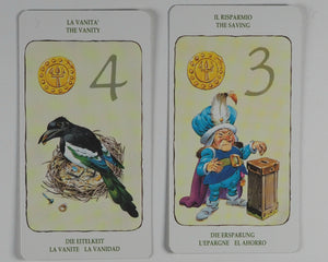 Tarots of the Gnomes. I Tarocchi degli Gnomi. Antonio Lupatelli. Lo Scarabeo. Torino. Italy. 1995.