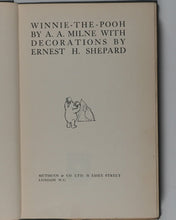 Load image into Gallery viewer, Winnie the Pooh MILNE, A.A. (1882-1956), [SHEPARD, Ernest H., illustrator]. FIRT EDITION. Published by London: Methuen &amp; Co. Ltd., 1926 HARDCOVER. Very good condition.
