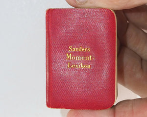 Sanders, Daniel. Moment-Lexikon fur Fremdwörterbuch. Steinitz, Hugo. Charlottenstr. 2. [Berlin]. 1904. 1st edition.