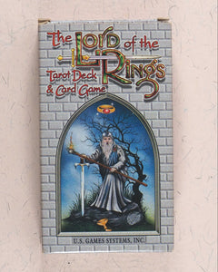 Lord of the Rings Tarot Deck & Card Game. Tarot by Terry Donaldson, artwork by Peter Pracownik, and rules by Mike Fitzgerald. U.S. Games Systems. U.S.A. 1997. ISBN 9780722535233