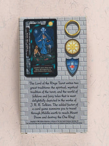 Lord of the Rings Tarot Deck & Card Game. Tarot by Terry Donaldson, artwork by Peter Pracownik, and rules by Mike Fitzgerald. U.S. Games Systems. U.S.A. 1997. ISBN 9780722535233