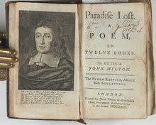 Load image into Gallery viewer, Paradise Lost. A Poem in Twelve Books. John Milton. Tenth Edition, Adorn&#39;d with Sculptures. Printed for Jacob Tonson. 1719.
