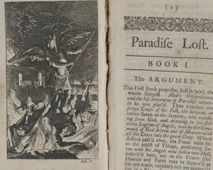 Paradise Lost. A Poem in Twelve Books. John Milton. Tenth Edition, Adorn'd with Sculptures. Printed for Jacob Tonson. 1719.