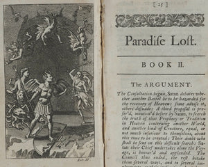 Paradise Lost. A Poem in Twelve Books. John Milton. Tenth Edition, Adorn'd with Sculptures. Printed for Jacob Tonson. 1719.