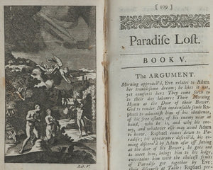 Paradise Lost. A Poem in Twelve Books. John Milton. Tenth Edition, Adorn'd with Sculptures. Printed for Jacob Tonson. 1719.