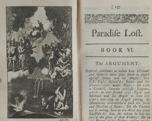 Paradise Lost. A Poem in Twelve Books. John Milton. Tenth Edition, Adorn'd with Sculptures. Printed for Jacob Tonson. 1719.