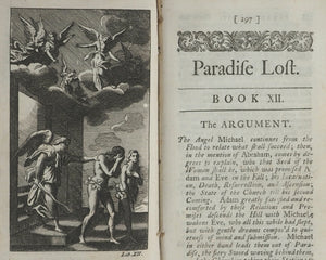Paradise Lost. A Poem in Twelve Books. John Milton. Tenth Edition, Adorn'd with Sculptures. Printed for Jacob Tonson. 1719.