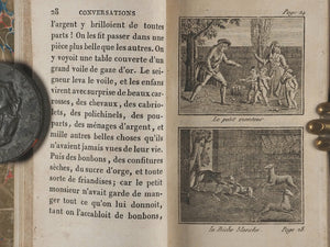 Conversations d'une Petite Fille avec sa Poupée, suivies de l'Histoire de la Poupée; Mme. de Renneville. Ouvrage orné de onze gravures. Troisième édition. Paris. Ledentu, Librairie, Quai des Augustins, No. 31. 1822.