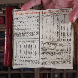 Georgian Almanack 1790-PROVENANCE NATHANIEL JARMAN- IN CONTEMPORARY RED LEATHER CASED POCKETBOOK.