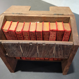 Shakespeare's Desk     Contains 40 vols bound as 20 (twenty), in red lambskin.