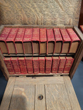 Load image into Gallery viewer, Shakespeare&#39;s Old Oak Chest.  40 vols bound as 20 (twenty), in red lambskin.
