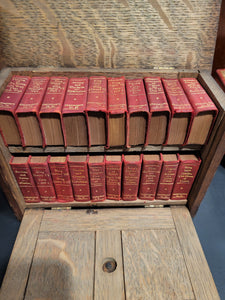 Shakespeare's Old Oak Chest.  40 vols bound as 20 (twenty), in red lambskin.