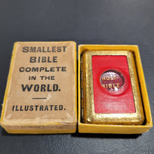 Load image into Gallery viewer, Smallest Bible Complete in the World - Illustrated     c1901
