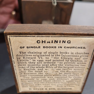 A Chained Bible in Original Box (c. 1901)        The Holy Bible Containing the Old and New Testaments. Published by David Bryce and Son, Glasgow. 1901.