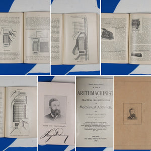 Goldman, Henry (1859-1912). The arithmachinist. A practical self-instructor in mechanical arithmetic. WITH RELATED EPHEMERA.  Chicago.  Office Men’s Record Co. 1898