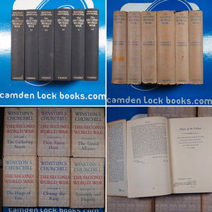 The Second World War >>>All 1st Edition, 1st Issue, Six Volume Set<<< Winston S. Churchill Publication Date: 1948 Condition: Good