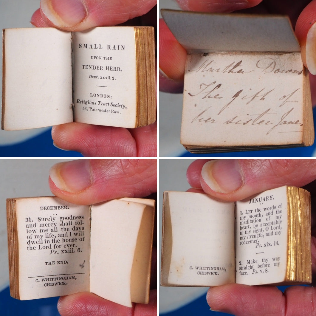 Small Rain Upon the Tender Herb Deut. xxxii. 2. Publication Date: 1830 Condition: Very Good. >>MINIATURE BOOK<<