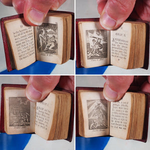 Bible in Miniature or a Concise History of both Testaments. John Harris. London. Circa 1806. >>HUGELY INFLUENTIAL RARE THUMB BIBLE<<