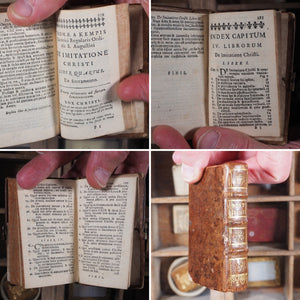 Thomae a Kempis canonici regularis ordinis S.Augustini De Imitatione Christi Libri Quatuor recensiti ad finem autographi anni 1441. THOMAS A KEMPIS Publication Date: 1740 CONDITION: VERY GOOD [MINIATURE BOOK-Imitation of Christ]