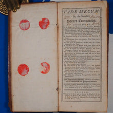 Load image into Gallery viewer, Vade mecum : or, the necessary pocket companion.The twentieth edition, carefully corrected, with additions and improvements. To which is added, interest in epitome. John Playford [Compiled by] Publication Date: 1762 Condition: Good
