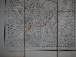 Ordnance Survey Map Sheet 43 - Gloucestershire & Herefordshire, centred on Ross-on-Wye. One Inch to the Mile. BENJAMIN BAKER & ASSISTANTS. Publication Date: 1878 Condition: Very Good