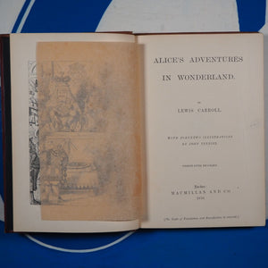 Alice's Adventures in Wonderland. Carroll, Lewis (Dodgson, Charles Lutwidge). Publication Date: 1870 Condition: Very Good