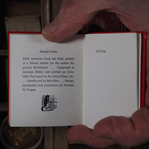 Miniature books relating to postage stamps. Levitan, Kalman. >>ASSOCIATION COPY<< Publication Date: 1983 CONDITION: NEAR FINE