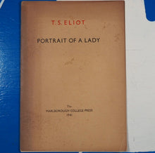 Load image into Gallery viewer, Portrait of a Lady T.S.ELIOT. Publication Date: 1941 Condition: Very Good
