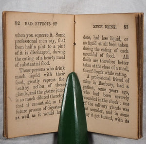 Gems of Health for Young and Old. >>SCARCE MINIATURE BOOK<< BENTLEY, Joseph. Publication Date: 1852