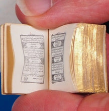 Load image into Gallery viewer, MINIATURE KORAN or QUR&#39;AN, IN ARABIC, IN SILVER CASE. Publication Date: c.1890 Condition: Very Good. &gt;&gt;MINIATURE BOOK&lt;&lt;
