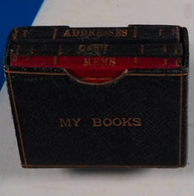Load image into Gallery viewer, MY BOOKS [Miniature morocco bound aides-memoires]. c1900. In original slipcase. &gt;&gt;MINIATURE BOOK&lt;&lt;
