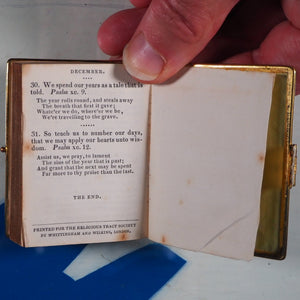 Daily Texts with verses of hymns.Adapted for general use & suited for every year. >150 YEAR-OLD MINIATURE BOOK< Publication Date: 1870 Condition: Very Good
