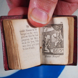 Bible in Miniature or a Concise History of both Testaments. John Harris. London. Circa 1806. >>HUGELY INFLUENTIAL RARE THUMB BIBLE<<