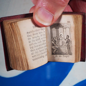 Bible in Miniature or a Concise History of both Testaments. John Harris. London. Circa 1806. >>HUGELY INFLUENTIAL RARE THUMB BIBLE<<