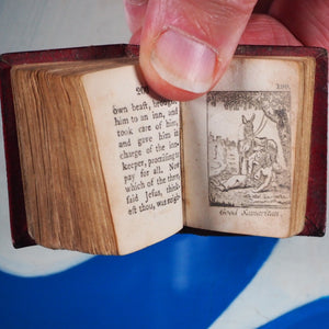 Bible in Miniature or a Concise History of both Testaments. John Harris. London. Circa 1806. >>HUGELY INFLUENTIAL RARE THUMB BIBLE<<