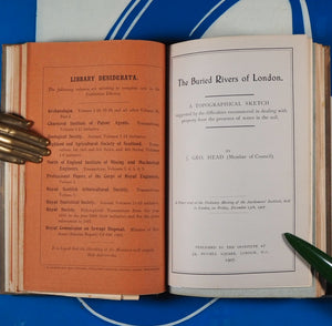 Giant London : the evolution of a great city : its growth in size and value [bound with] The Buried Rivers of London [bound with] Changing London, Marylebone. J. George Head. Publication Date: 1906