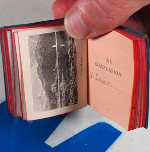 Thumb Confession Book. Publication Date: 1885 Condition: Very Good. >>MINIATURE BOOK<<