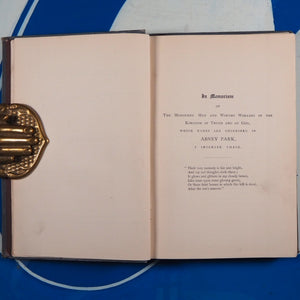 Walks in Abney Park. With Life-Photographs of Ministers and Other Public Men Whose Names are Found There. French, James Branwhite.  Published by James Clarke & Co., London, 1883.