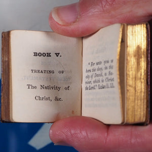 Bible in Miniature or a Concise History of both Testaments. >>MINIATURE BOOK/THUMB BIBLE<< Publication Date: 1845 Condition: Very Good