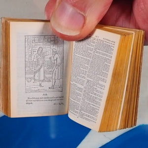 Holy Bible Containing The Old And New Testaments: Translated Out Of The Original Tongues >>MINIATURE BOOK<< Publication Date: 1901