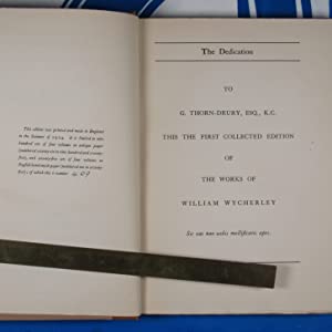 The Works of William Wycherley(complete in 4 Volumes) WILLIAM WYCHERLEY( Author), Summers, Montague (Editor). Publication Date: 1924 Condition: Very Good